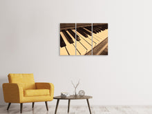 Laden Sie das Bild in den Galerie-Viewer, Leinwandbild 3-teilig Am Klavier