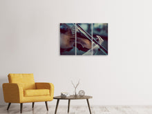 Laden Sie das Bild in den Galerie-Viewer, Leinwandbild 3-teilig Geigenspieler