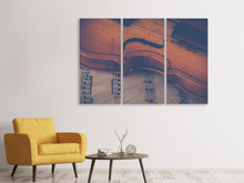 Laden Sie das Bild in den Galerie-Viewer, Leinwandbild 3-teilig Alte Violine