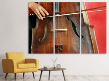 Laden Sie das Bild in den Galerie-Viewer, Leinwandbild 3-teilig Das Cello