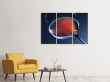 Laden Sie das Bild in den Galerie-Viewer, Leinwandbild 3-teilig Ein Glas Rose