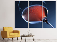 Laden Sie das Bild in den Galerie-Viewer, Leinwandbild 3-teilig Ein Glas Rose