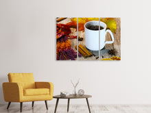 Laden Sie das Bild in den Galerie-Viewer, Leinwandbild 3-teilig Der Glühwein