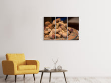 Laden Sie das Bild in den Galerie-Viewer, Leinwandbild 3-teilig Weinkorken XL