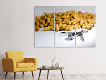 Laden Sie das Bild in den Galerie-Viewer, Leinwandbild 3-teilig Weinkorken Sammlung