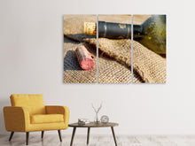 Laden Sie das Bild in den Galerie-Viewer, Leinwandbild 3-teilig Korken vom Rotwein