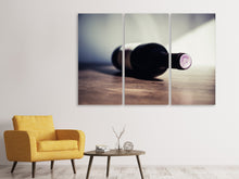Laden Sie das Bild in den Galerie-Viewer, Leinwandbild 3-teilig Edler Rotwein