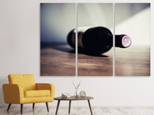 Laden Sie das Bild in den Galerie-Viewer, Leinwandbild 3-teilig Edler Rotwein
