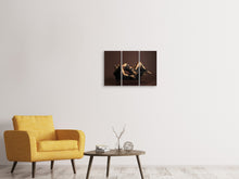 Laden Sie das Bild in den Galerie-Viewer, Leinwandbild 3-teilig Kunst auf dem Körper