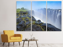 Laden Sie das Bild in den Galerie-Viewer, Leinwandbild 3-teilig Über dem Wasserfall