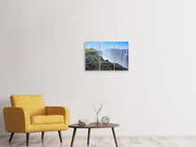 Laden Sie das Bild in den Galerie-Viewer, Leinwandbild 3-teilig Über dem Wasserfall