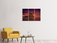 Laden Sie das Bild in den Galerie-Viewer, Leinwandbild 3-teilig Kirkjufell bei Sonnenuntergang