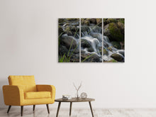 Laden Sie das Bild in den Galerie-Viewer, Leinwandbild 3-teilig Inspiration Wasserfall