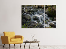 Laden Sie das Bild in den Galerie-Viewer, Leinwandbild 3-teilig Inspiration Wasserfall