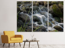 Laden Sie das Bild in den Galerie-Viewer, Leinwandbild 3-teilig Inspiration Wasserfall