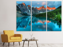 Laden Sie das Bild in den Galerie-Viewer, Leinwandbild 3-teilig Alberta Kanada