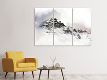 Laden Sie das Bild in den Galerie-Viewer, Leinwandbild 3-teilig Ein Winter in den Bergen