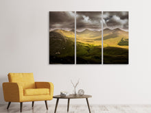 Laden Sie das Bild in den Galerie-Viewer, Leinwandbild 3-teilig Mystische Bergwelt