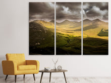Laden Sie das Bild in den Galerie-Viewer, Leinwandbild 3-teilig Mystische Bergwelt