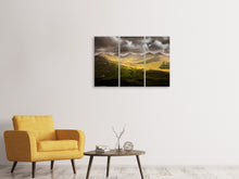 Laden Sie das Bild in den Galerie-Viewer, Leinwandbild 3-teilig Mystische Bergwelt