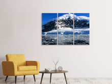 Laden Sie das Bild in den Galerie-Viewer, Leinwandbild 3-teilig Der Eissee