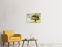Laden Sie das Bild in den Galerie-Viewer, Leinwandbild 3-teilig Goldener Kompass