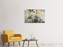Laden Sie das Bild in den Galerie-Viewer, Leinwandbild 3-teilig Fahrrad Graffiti
