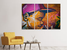 Laden Sie das Bild in den Galerie-Viewer, Leinwandbild 3-teilig Coole Wandbemalung