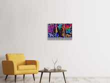 Laden Sie das Bild in den Galerie-Viewer, Leinwandbild 3-teilig Graffiti Puppen