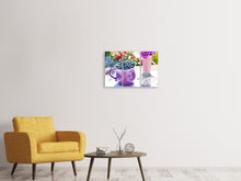 Laden Sie das Bild in den Galerie-Viewer, Leinwandbild 3-teilig Süsse Blaubeeren