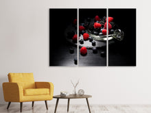Laden Sie das Bild in den Galerie-Viewer, Leinwandbild 3-teilig Die Vielfalt der Beeren