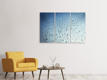 Laden Sie das Bild in den Galerie-Viewer, Leinwandbild 3-teilig Ein Wand aus Regen