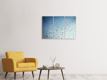Laden Sie das Bild in den Galerie-Viewer, Leinwandbild 3-teilig Ein Wand aus Regen