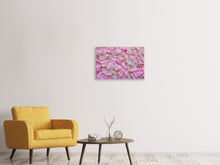 Laden Sie das Bild in den Galerie-Viewer, Leinwandbild 3-teilig Rosenblüten in rosa