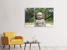 Laden Sie das Bild in den Galerie-Viewer, Leinwandbild 3-teilig Der weise Buddha