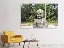 Laden Sie das Bild in den Galerie-Viewer, Leinwandbild 3-teilig Der weise Buddha
