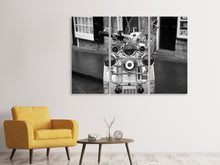 Laden Sie das Bild in den Galerie-Viewer, Leinwandbild 3-teilig Retro Motorroller