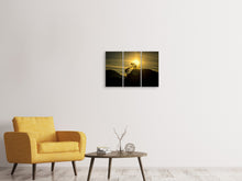 Laden Sie das Bild in den Galerie-Viewer, Leinwandbild 3-teilig Klettern in den Bergen