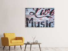 Laden Sie das Bild in den Galerie-Viewer, Leinwandbild 3-teilig Retro Holzwand