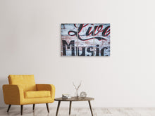 Laden Sie das Bild in den Galerie-Viewer, Leinwandbild 3-teilig Retro Holzwand