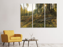 Laden Sie das Bild in den Galerie-Viewer, Leinwandbild 3-teilig Arbeiten im Wald