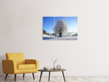 Laden Sie das Bild in den Galerie-Viewer, Leinwandbild 3-teilig Winter Märchen