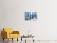 Laden Sie das Bild in den Galerie-Viewer, Leinwandbild 3-teilig Schöne Winterlandschaft