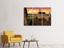 Laden Sie das Bild in den Galerie-Viewer, Leinwandbild 3-teilig Beeindruckendes Schloss