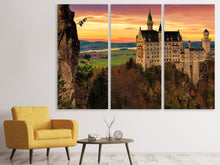Laden Sie das Bild in den Galerie-Viewer, Leinwandbild 3-teilig Beeindruckendes Schloss