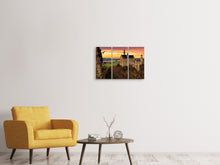 Laden Sie das Bild in den Galerie-Viewer, Leinwandbild 3-teilig Beeindruckendes Schloss
