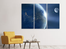 Laden Sie das Bild in den Galerie-Viewer, Leinwandbild 3-teilig Fantastische Erde