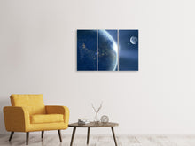 Laden Sie das Bild in den Galerie-Viewer, Leinwandbild 3-teilig Fantastische Erde