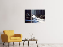 Laden Sie das Bild in den Galerie-Viewer, Leinwandbild 3-teilig Ein Weg im Schnee