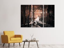 Laden Sie das Bild in den Galerie-Viewer, Leinwandbild 3-teilig Der Winter kommt